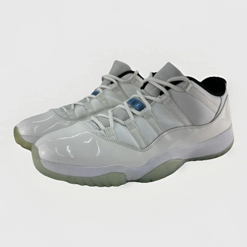 Nike Air Jordan 11 Retro Low Legend Blue Size 13 White AV2187-117 OG Box